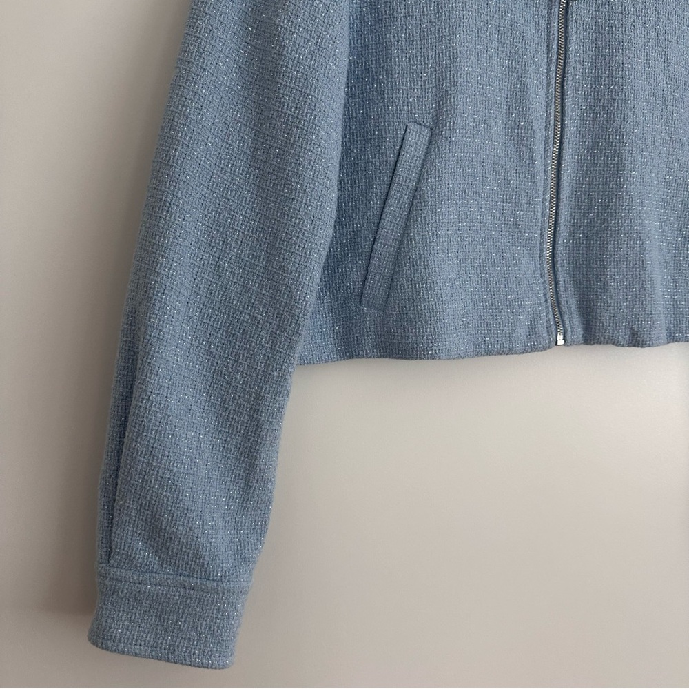 Zara Cropped Textured Jacket - Picture 9 of 16